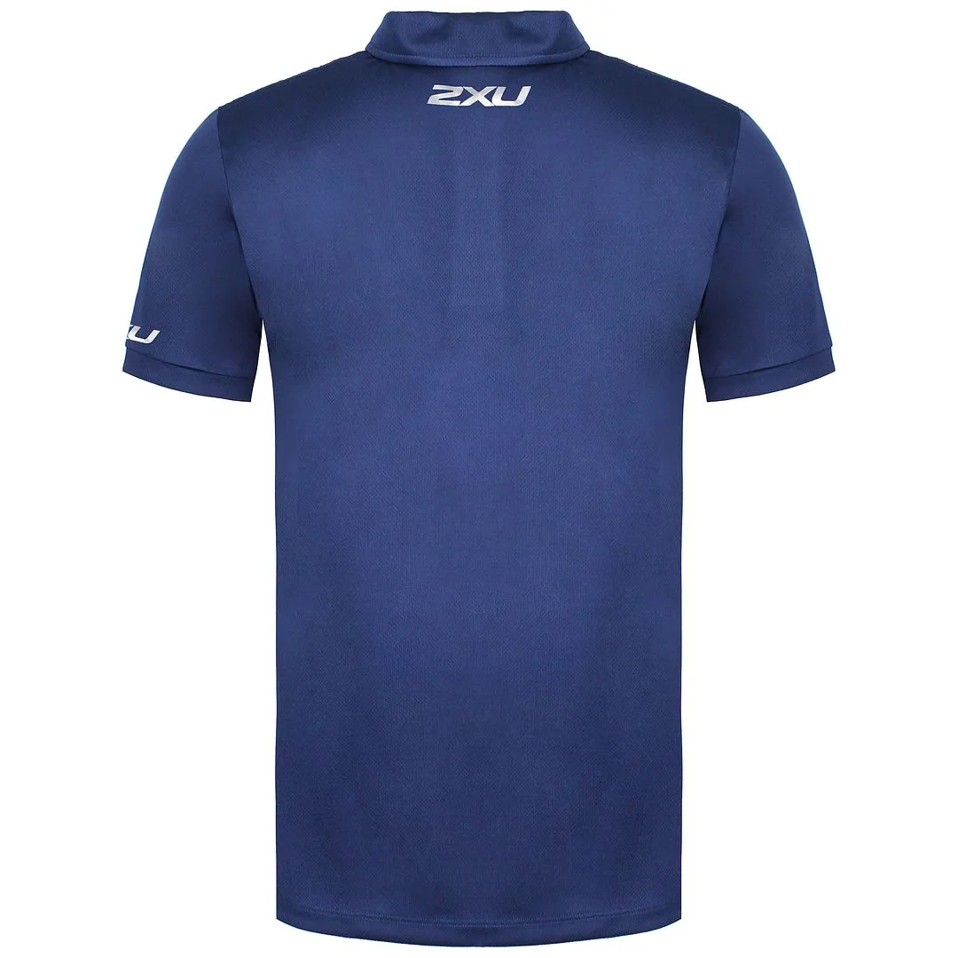 2XU Performance Mens Navy Blue Polo Shirt