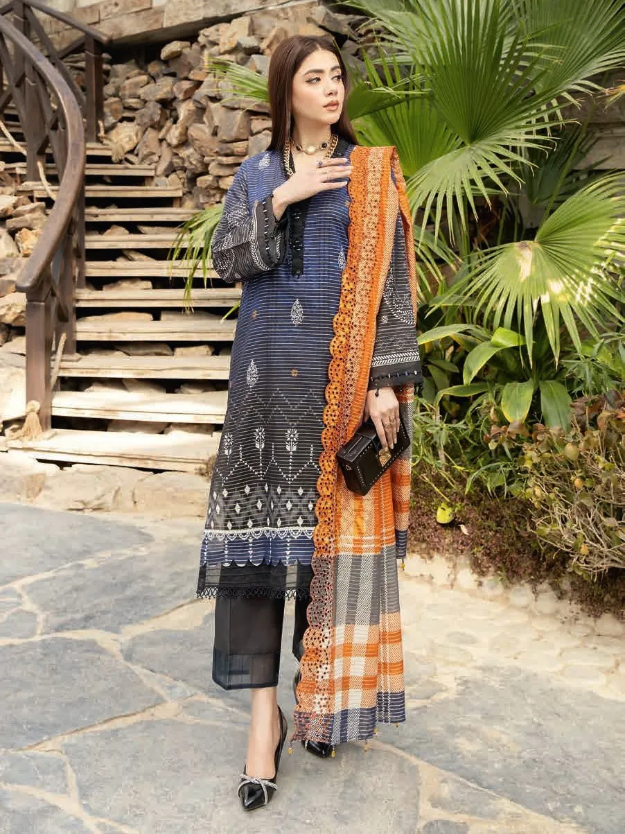 Aafreen by Riaz Arts Unstitched Embroidered Lawn 3Pc Suit AF-13