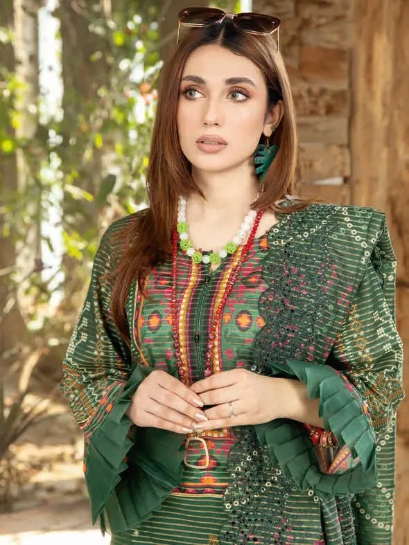 Aafreen by Riaz Arts Unstitched Embroidered Lawn 3Pc Suit AF-20