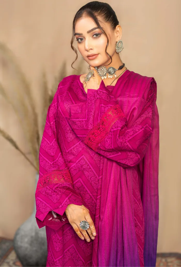 Aangan by Humdum Printed Lawn Unstitched 3Pc Suit D-08