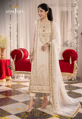 Abresham by Asim Jofa Embroidered Chiffon Unstitched 3Pc Suit AJAB-21