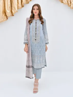 ACE Galleria AQS Premium Embroidered Lawn 3Pc Suit A-WU3P23-22765