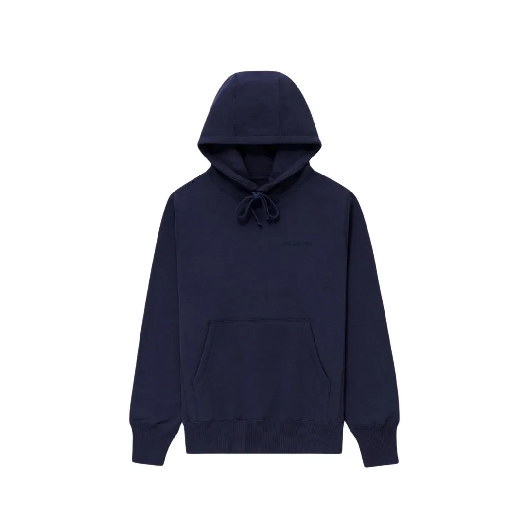 AIMÉ LEON DORE EMBROIDERED HOODIE NAVY