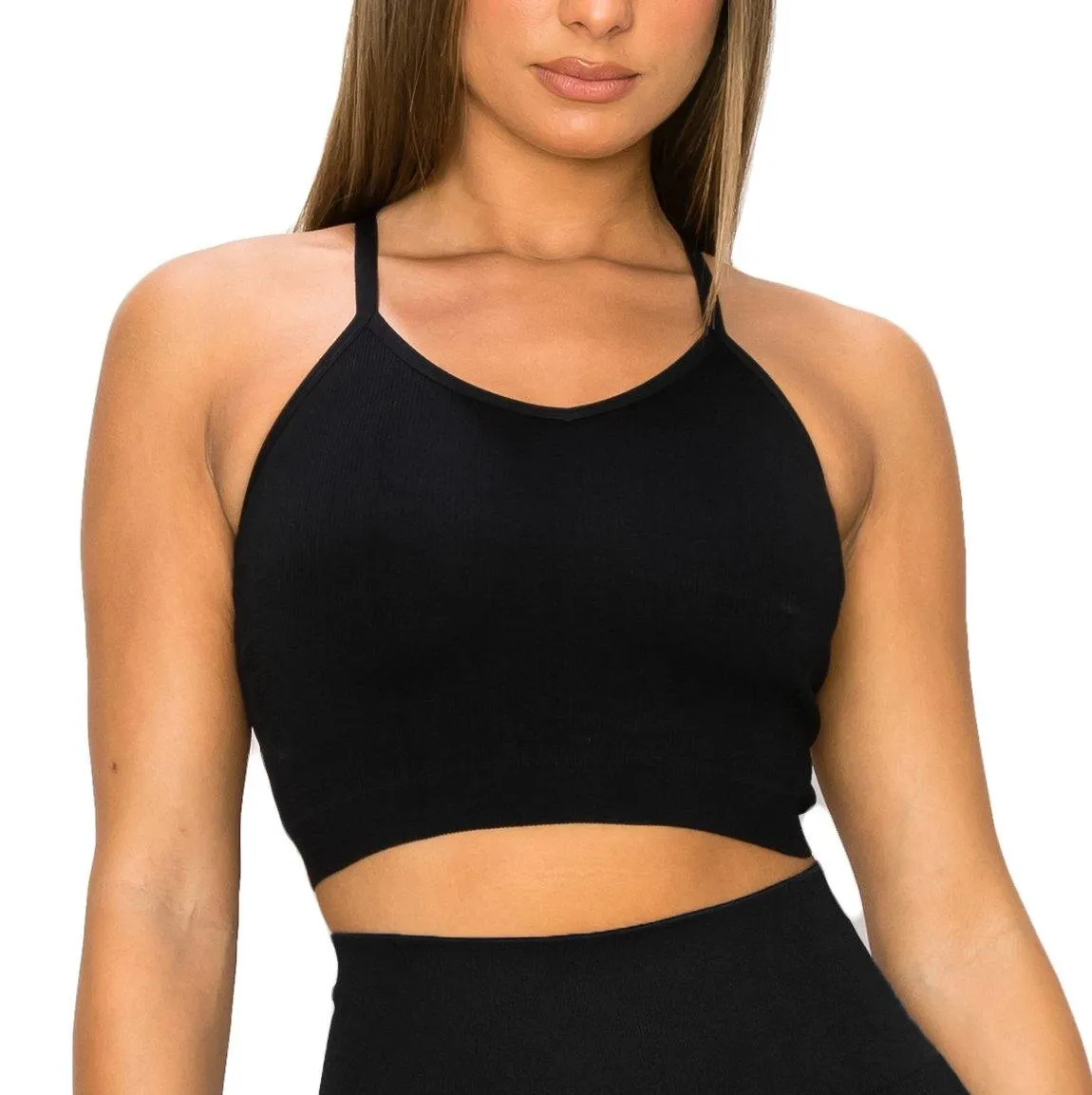 ALWAYS Women's Seamless Tank Top – Active Y Racer Back Crop Top for Women  Y Racer Back