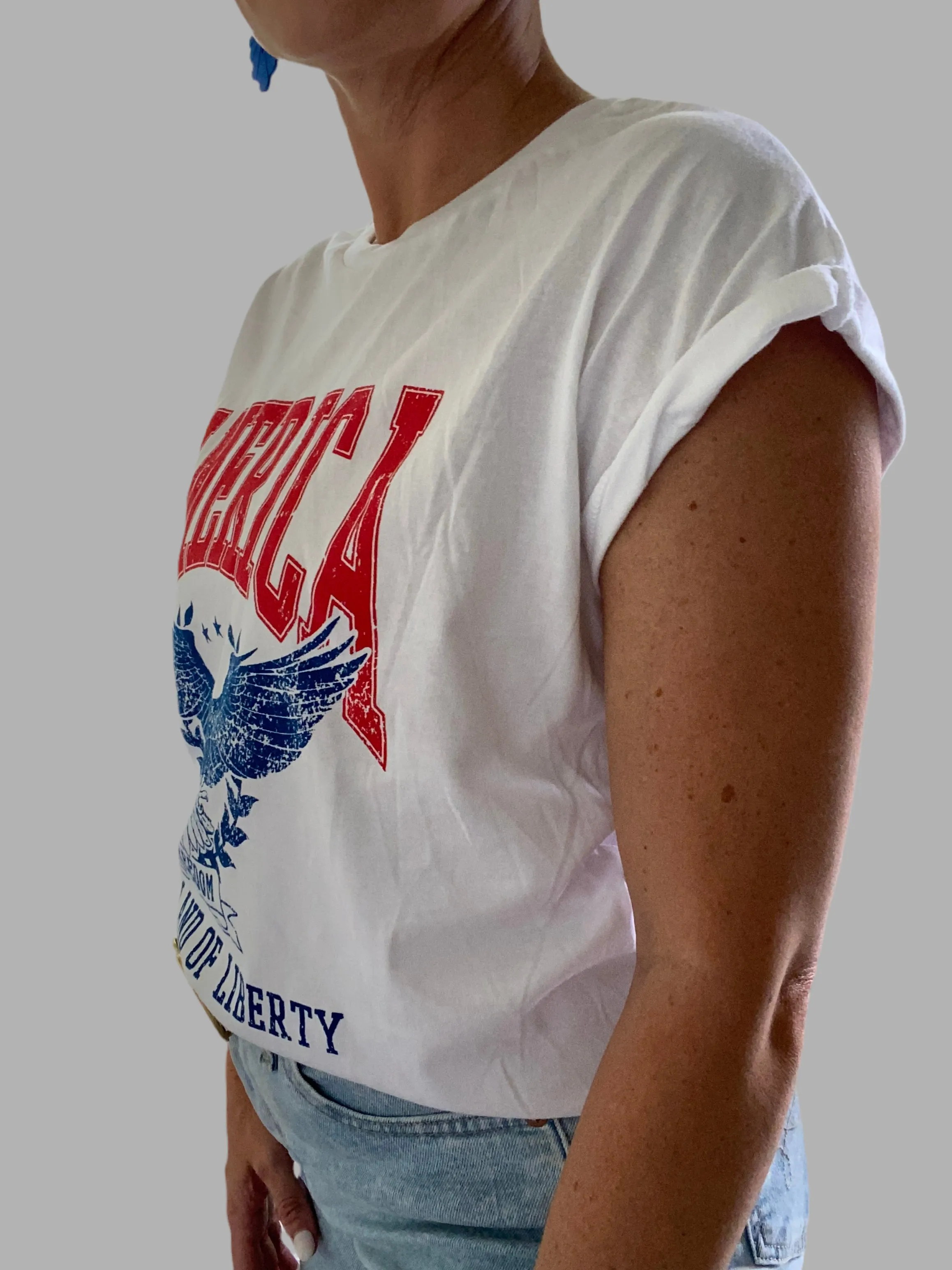 America Sweet Land Of Liberty Graphic Tee