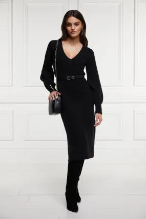 Berkeley V-Neck Dress (Black)