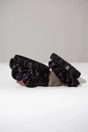 Black Silk SLEEVEE & SCRUNCHIE Set