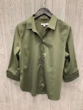 Blouse 3/4 Sleeve By Chicos In Green, Size: M