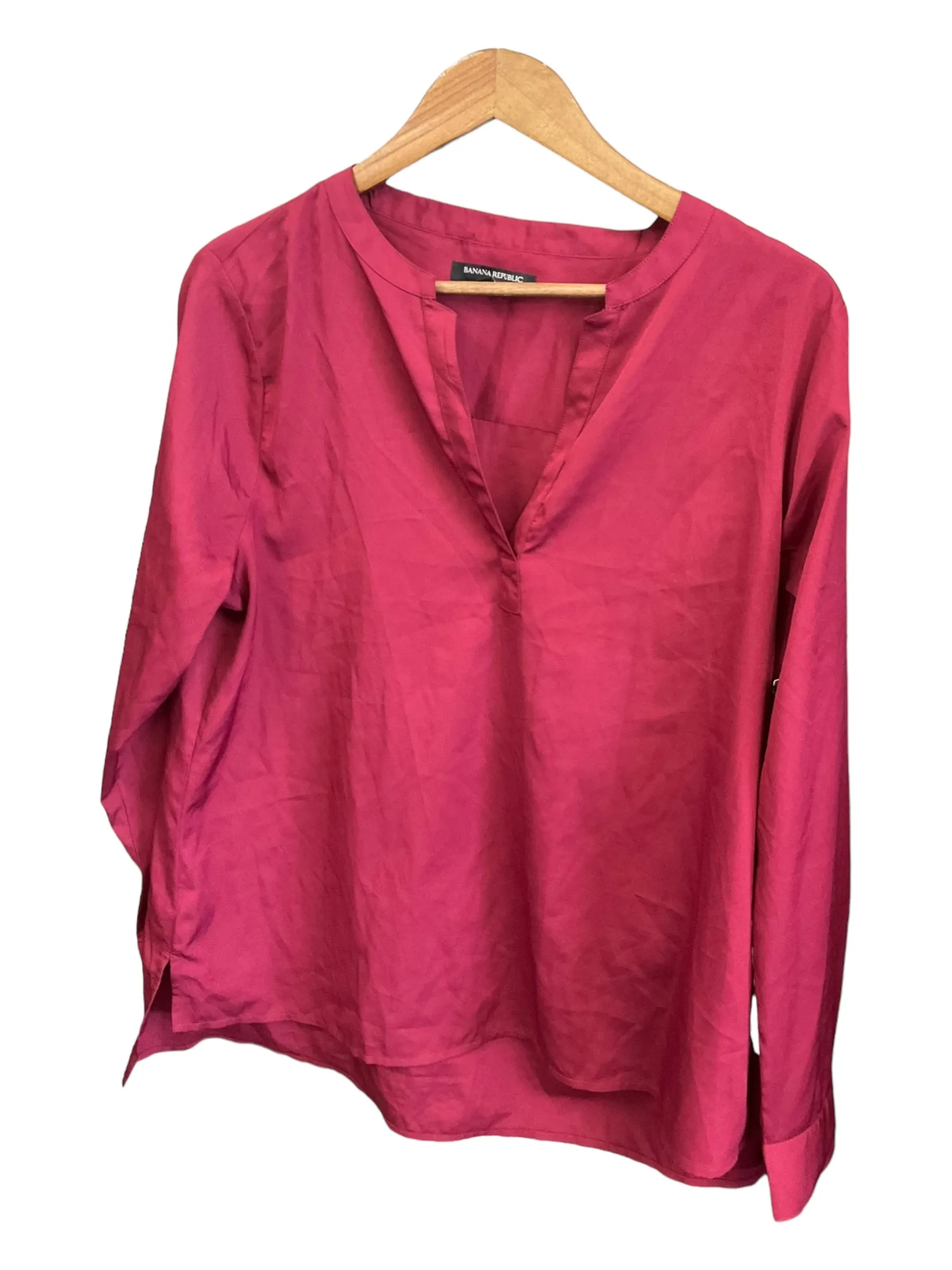 Blouse Long Sleeve By Banana Republic O  Size: L