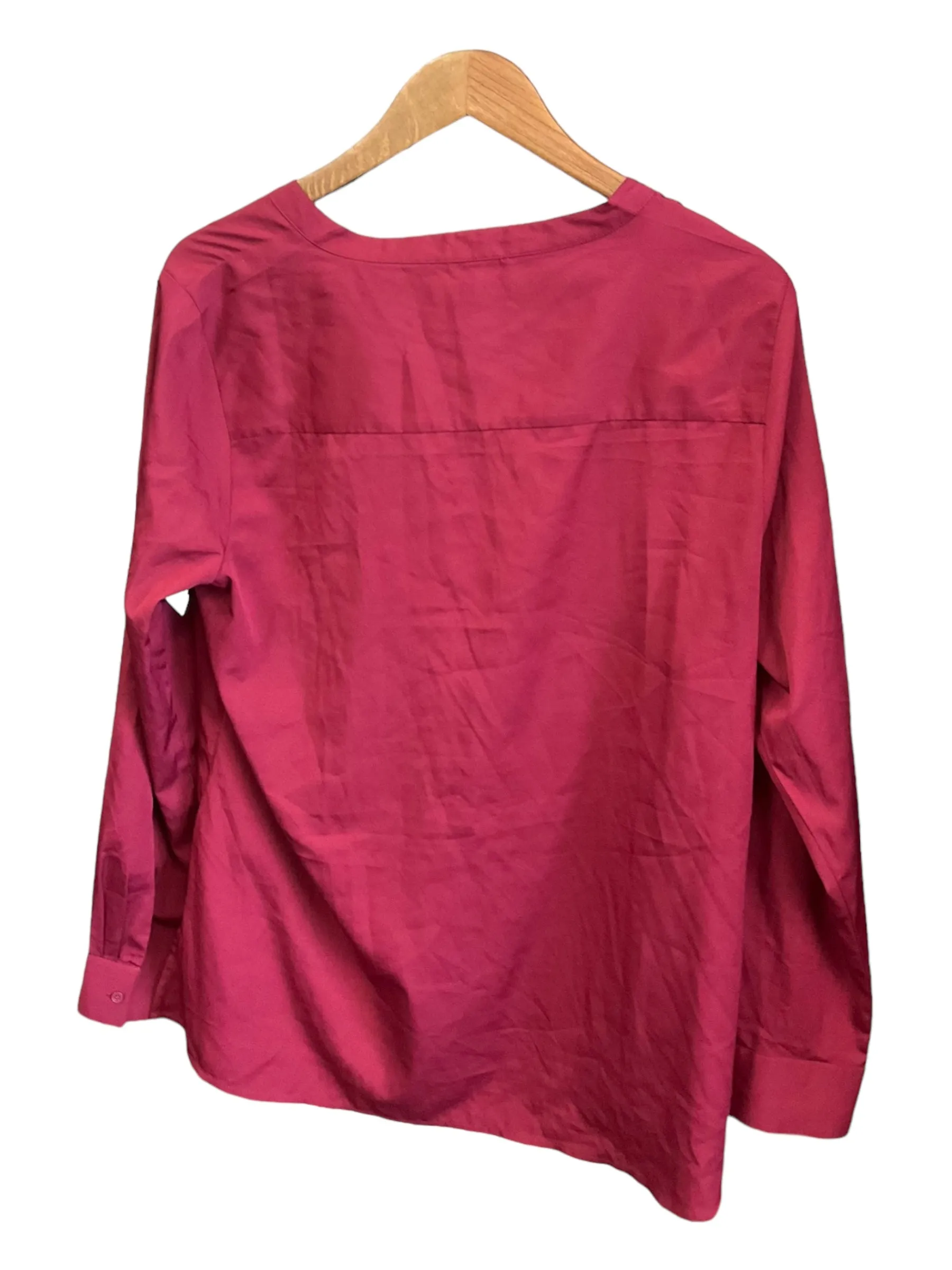 Blouse Long Sleeve By Banana Republic O  Size: L