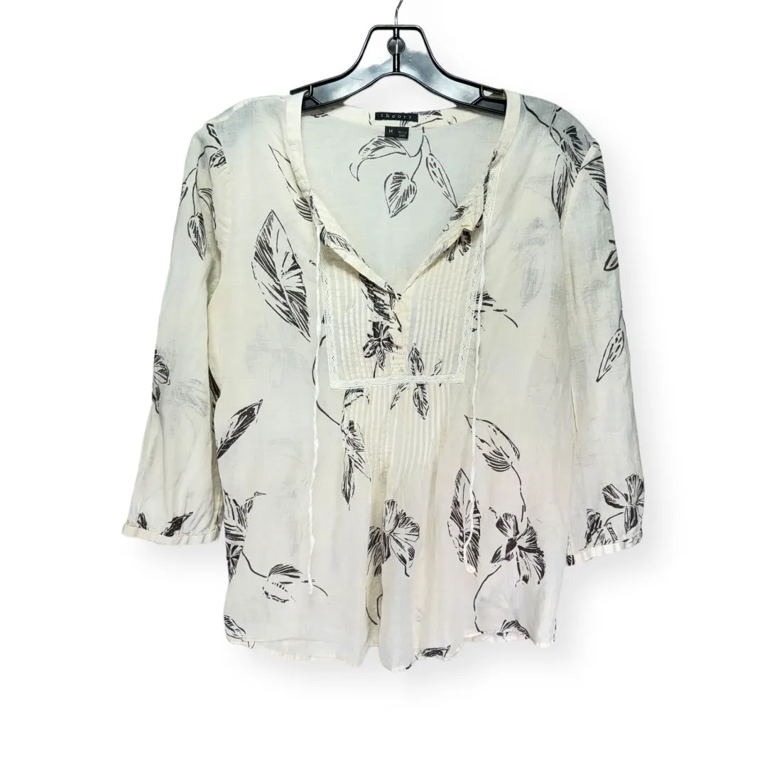 Blouse Long Sleeve By Theory  Size: M