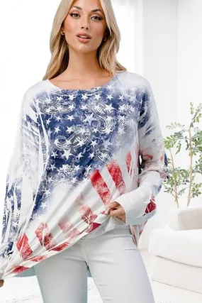 Blumin Long Sleeve Flag Top