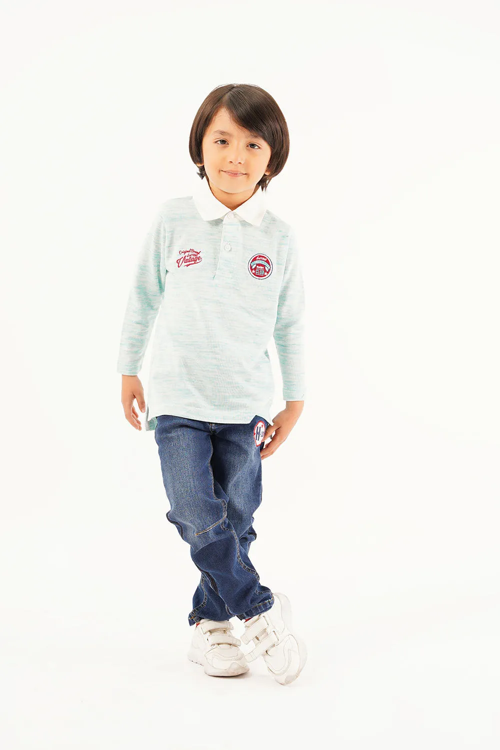 Boy's Full Sleeve Fashion Polo