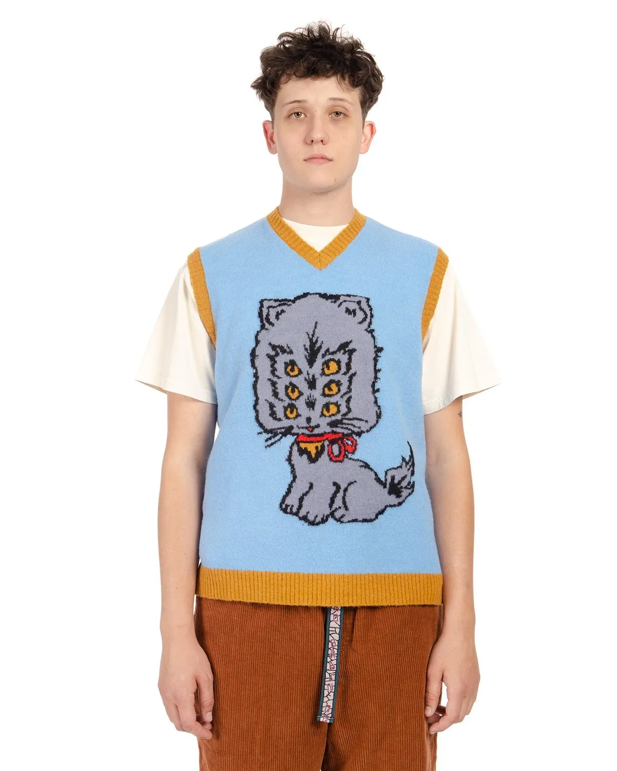 Brain Dead Kitty Cat Sweater Vest