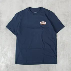 Brixton Regal S/S Tee - Washed Navy / Sepia