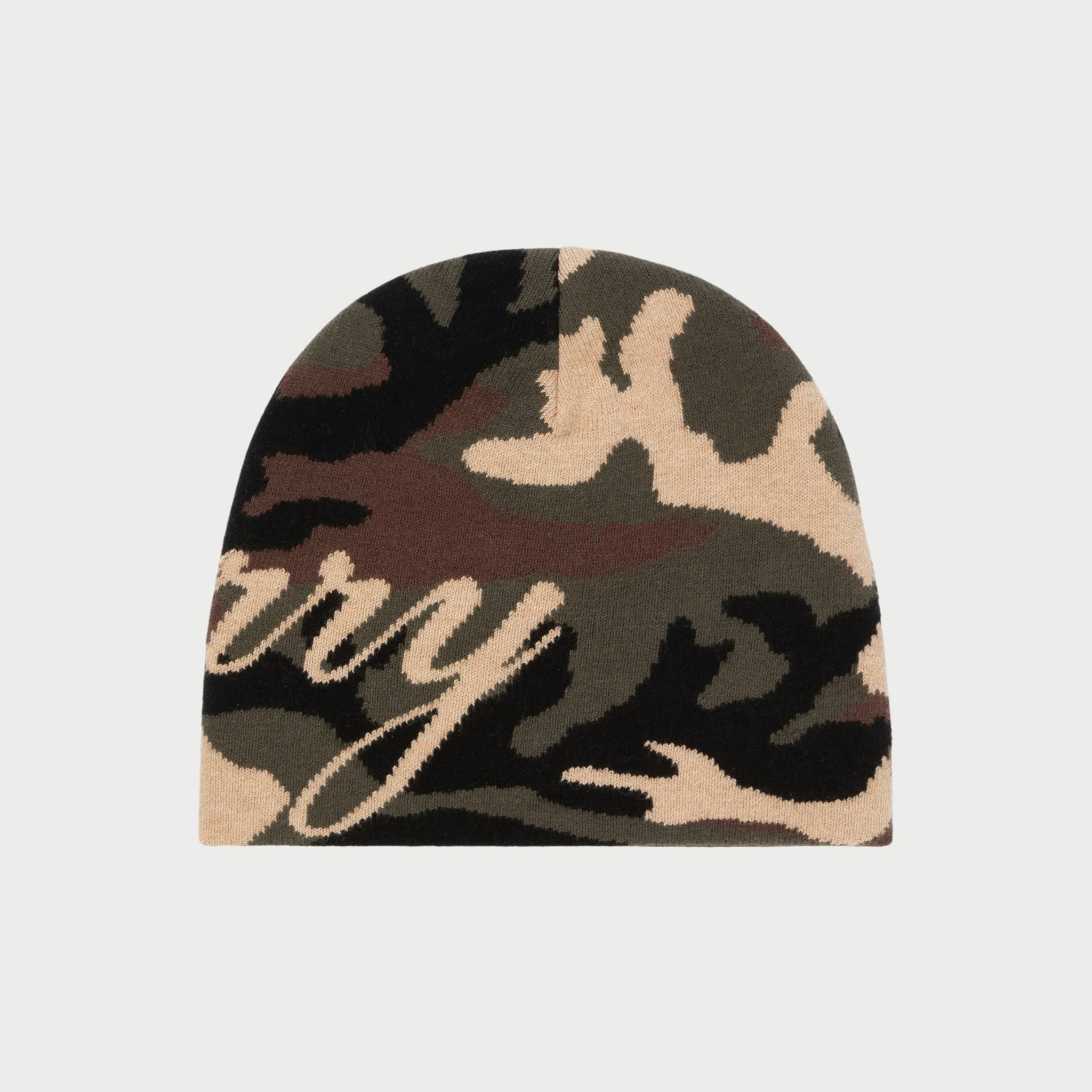 Cashmere Skull Cap Beanie (Camo)