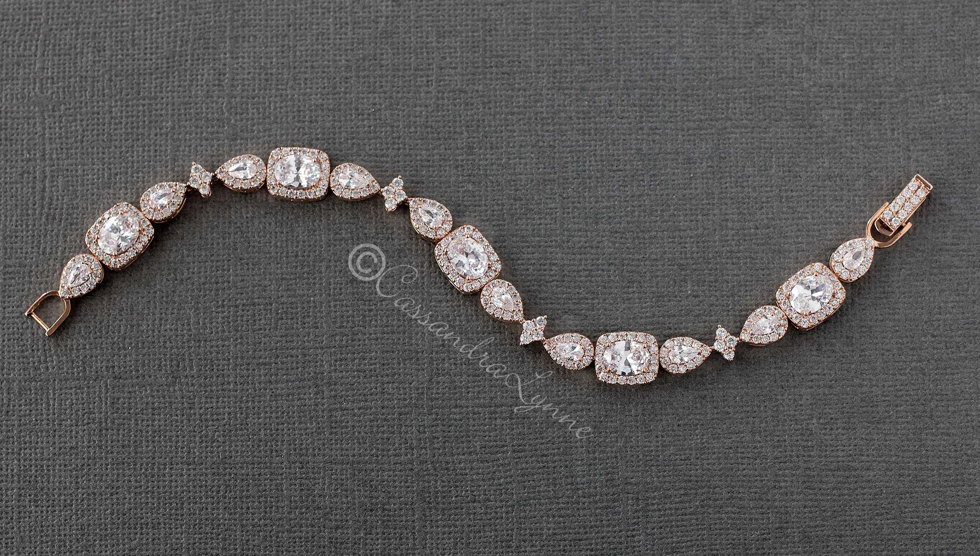 Designer Inspired CZ Wedding Bracelet