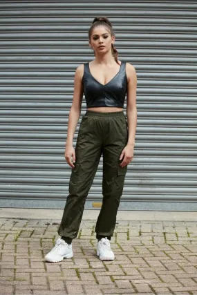 Double Second Khaki Cargo Trousers