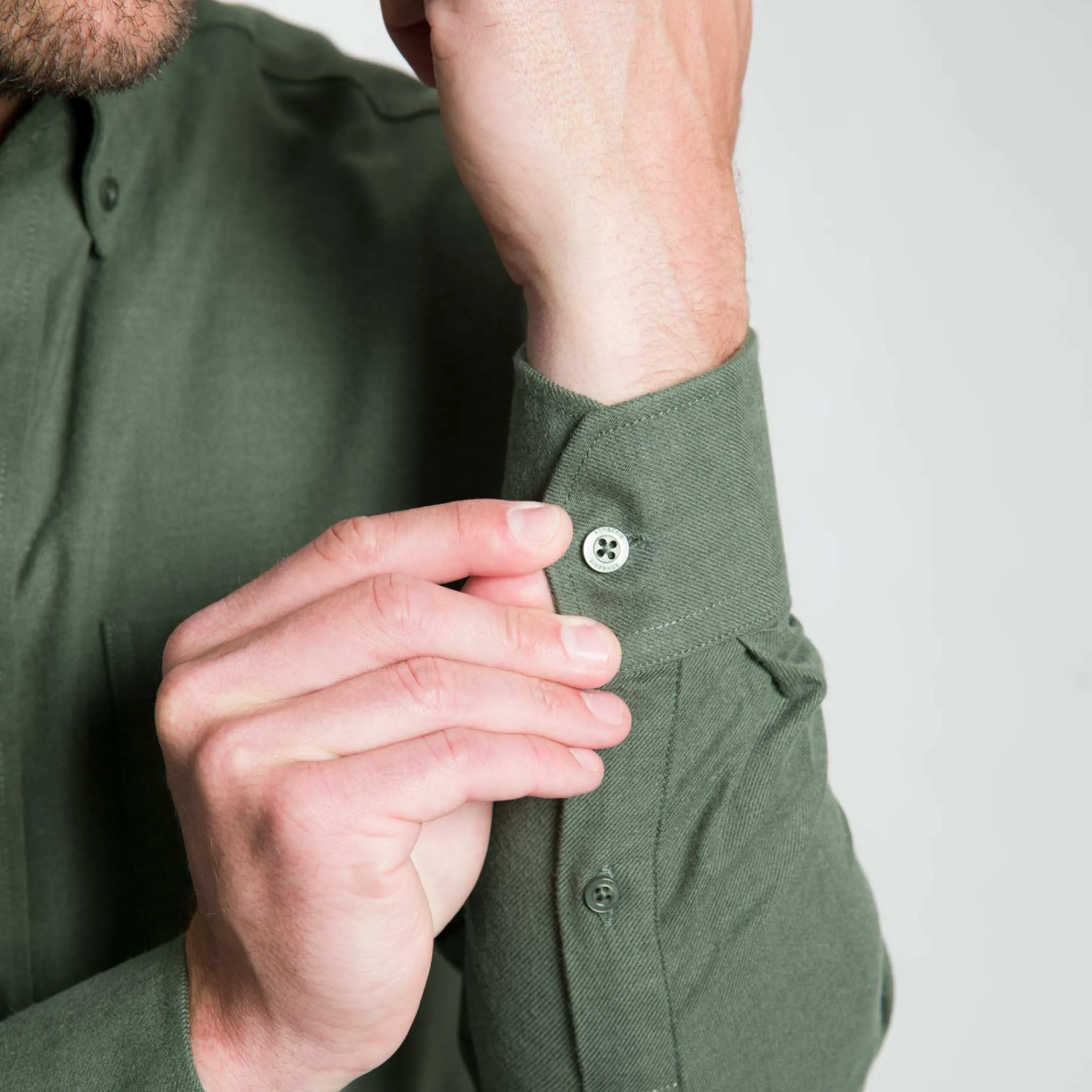 Elm Green Brushed Shirt