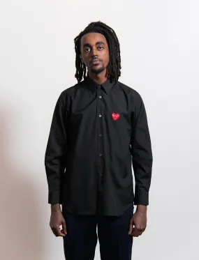 Emblem Shirt Black/Red B002