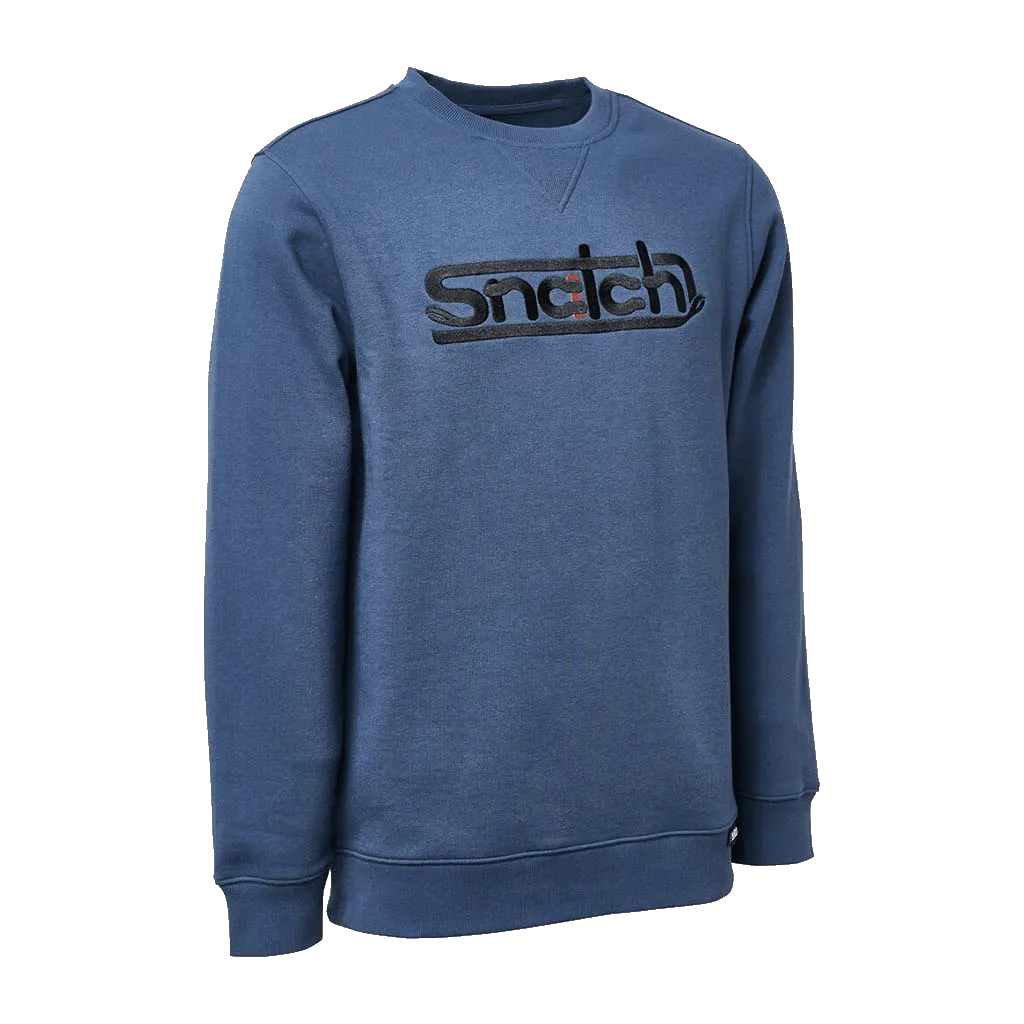 Embroidered Snatch Crew Sweater Petrol