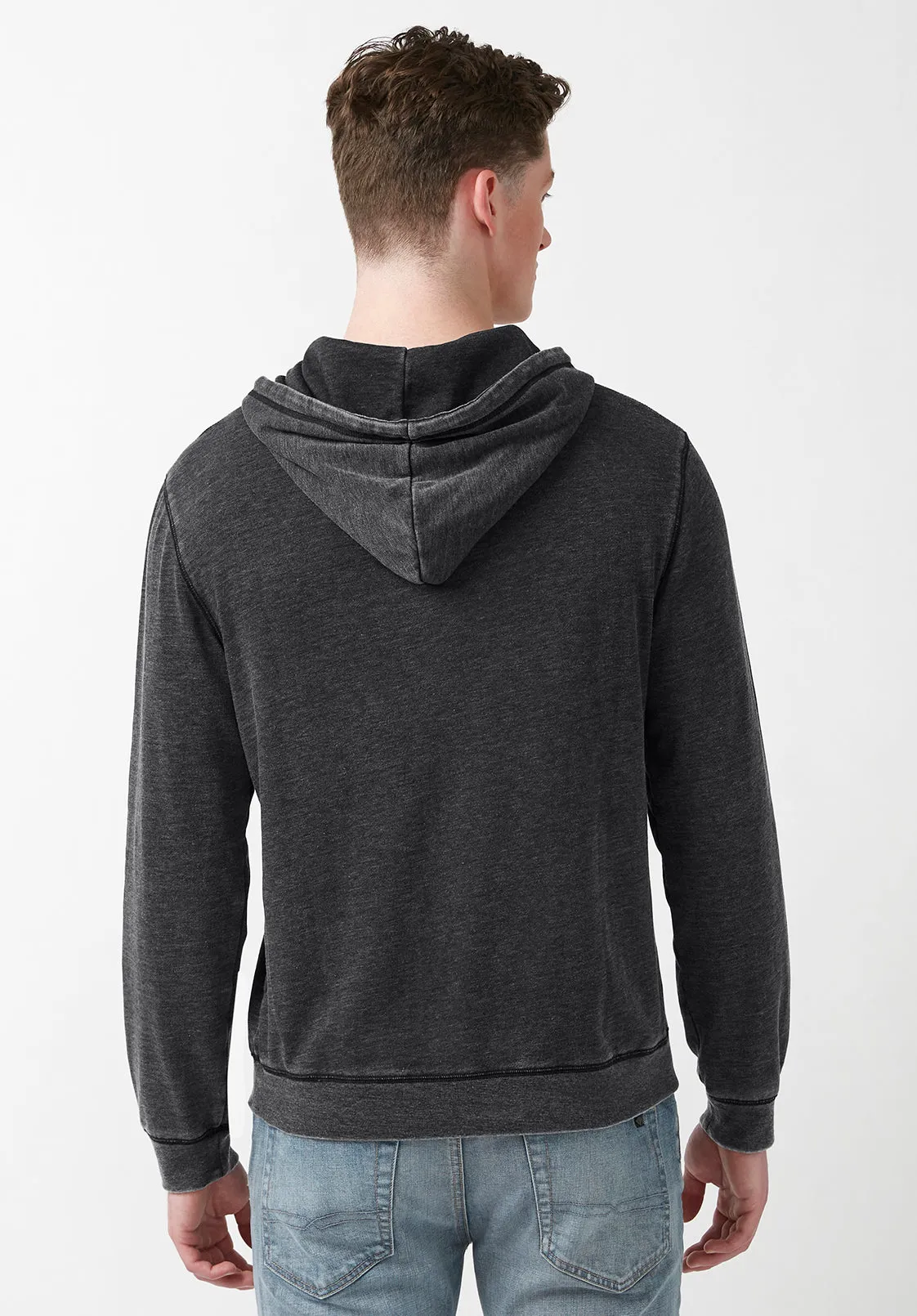 Farman Men’s Hoodie Sweatshirt in Black - BM24171