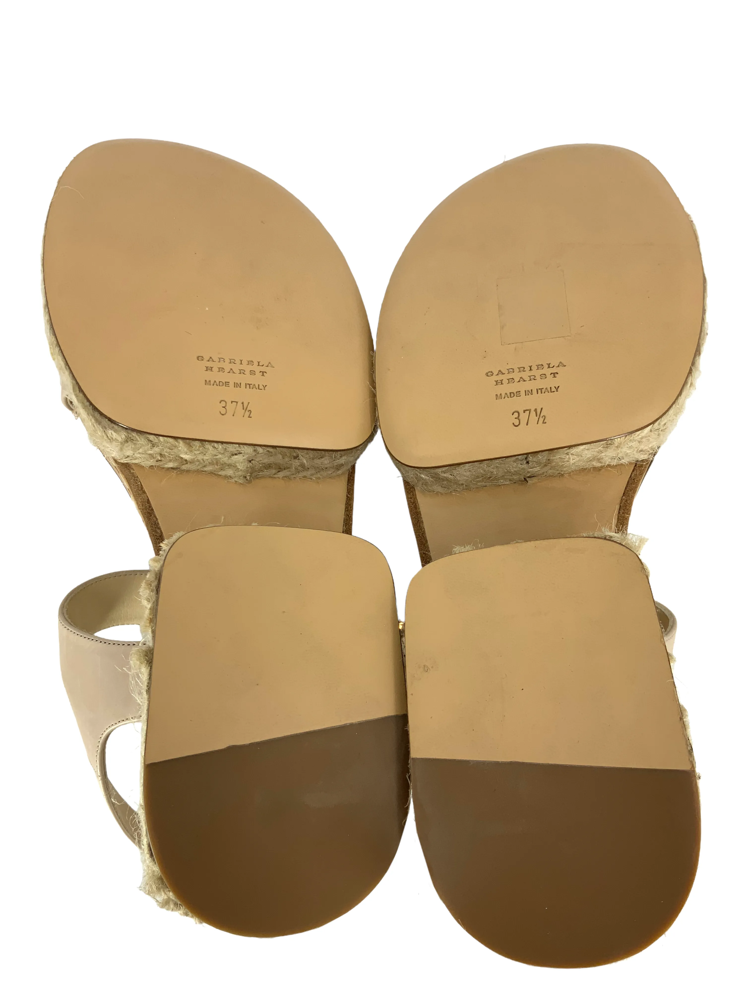 Gabriela Hearst Ryka Calfskin Ankle-Strap Sandals Size 7.5