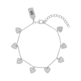 HEIRLOOM HEART BRACELET SILVER