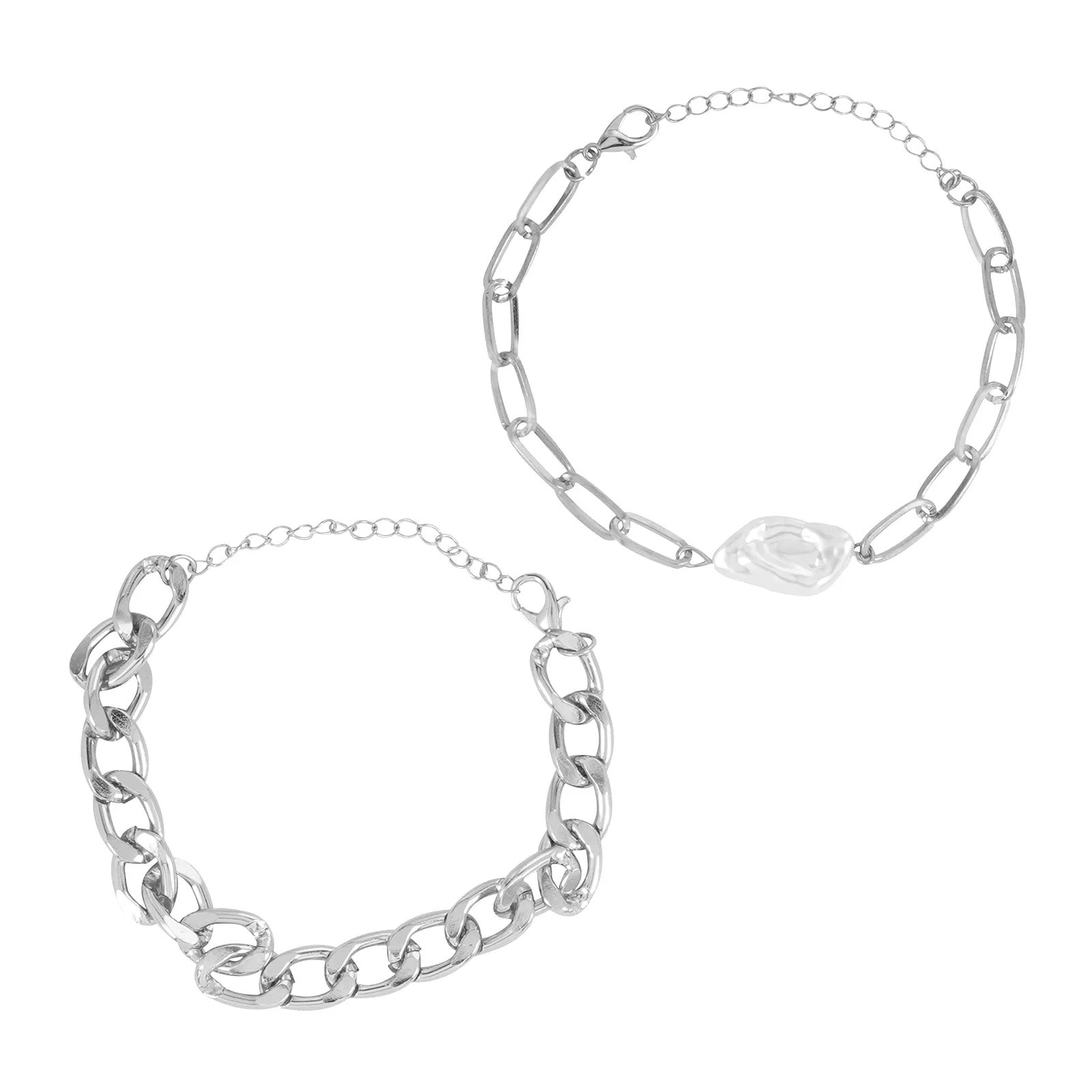 Koralia Silver Bracelet Set