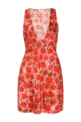 LILA DRESS-ROSE PRINT