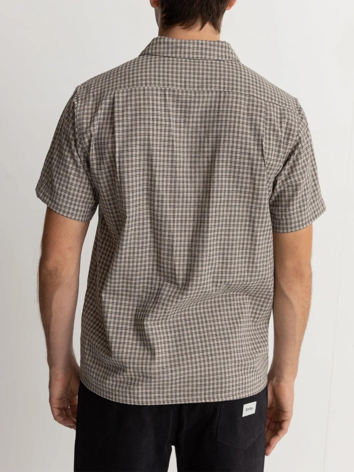 Linen Check Short Sleeve Buttondown Shirt