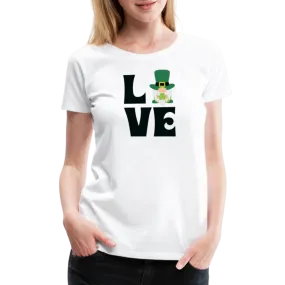 “Love Gnome- St. Patrick’s Day”-Women’s Premium T-Shirt