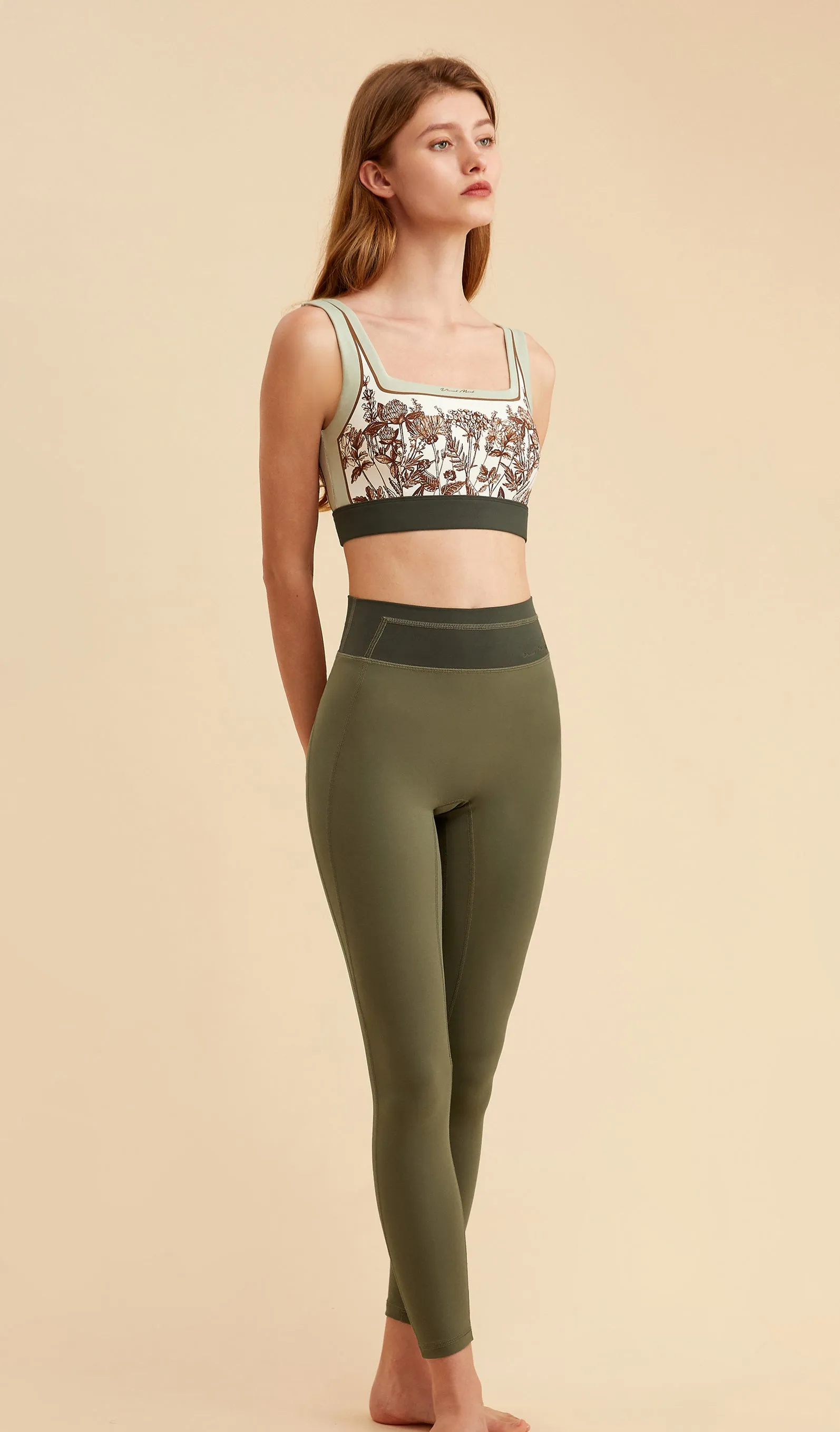 MIRANDA Square-neck Yoga Bra