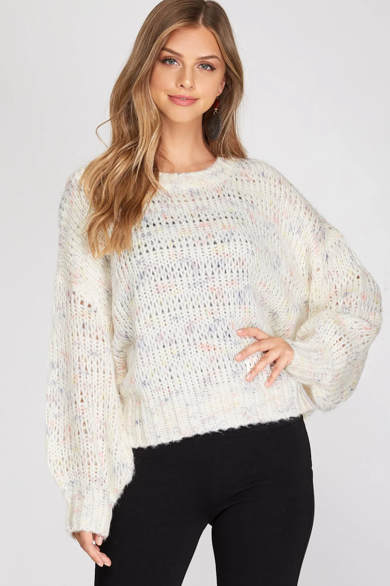 MULTI COLOR KNIT SWEATER