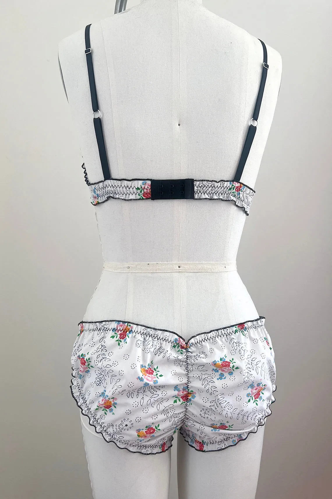 Mystery Print Oleander Bralette & Bloomer Set