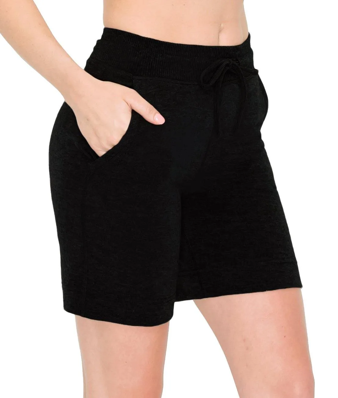 Premium French Terry Short - 7" Shorts for Women Casual Summer for Lounge and Beach Wear