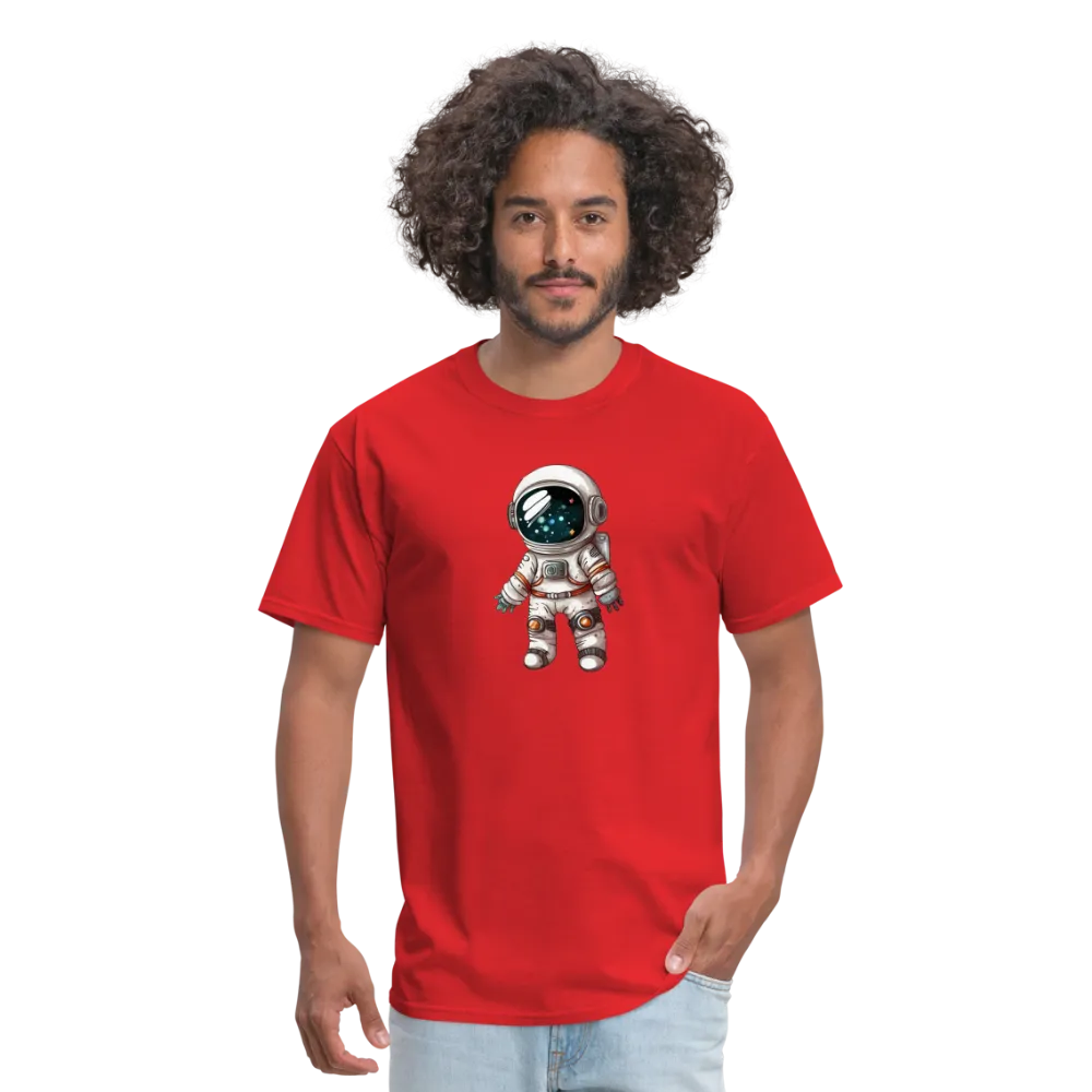 "Cosmic Voyager: Adorable Spaceman" 100% Cotton Unisex T-Shirt