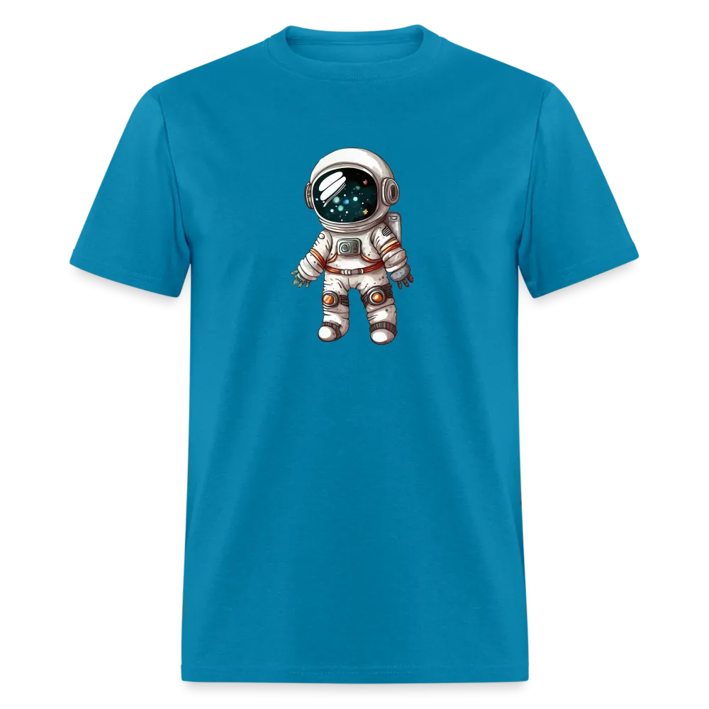 "Cosmic Voyager: Adorable Spaceman" 100% Cotton Unisex T-Shirt