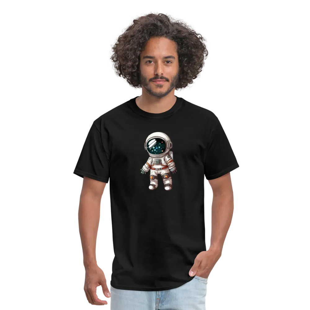 "Cosmic Voyager: Adorable Spaceman" 100% Cotton Unisex T-Shirt