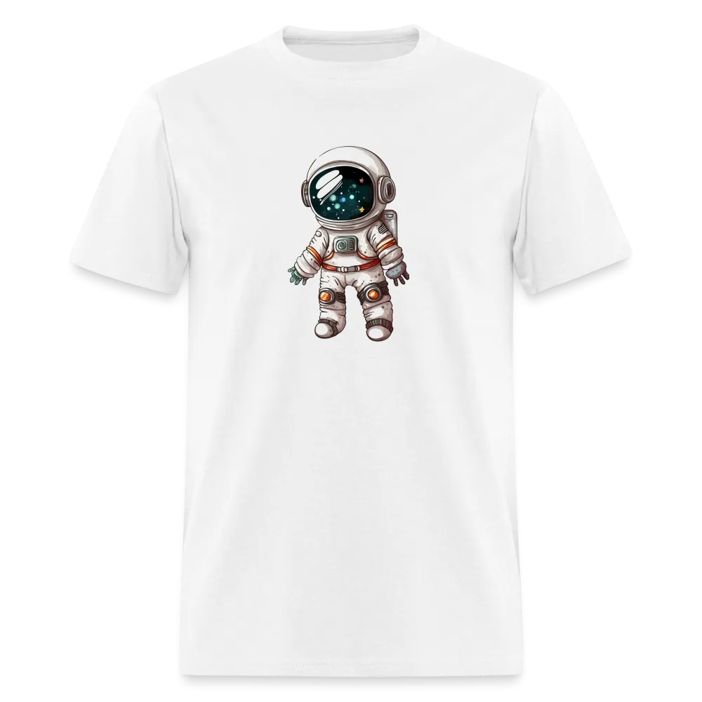 "Cosmic Voyager: Adorable Spaceman" 100% Cotton Unisex T-Shirt