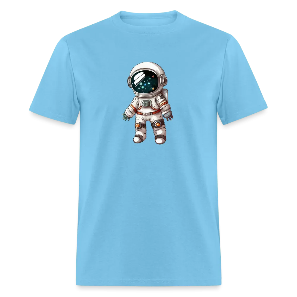 "Cosmic Voyager: Adorable Spaceman" 100% Cotton Unisex T-Shirt