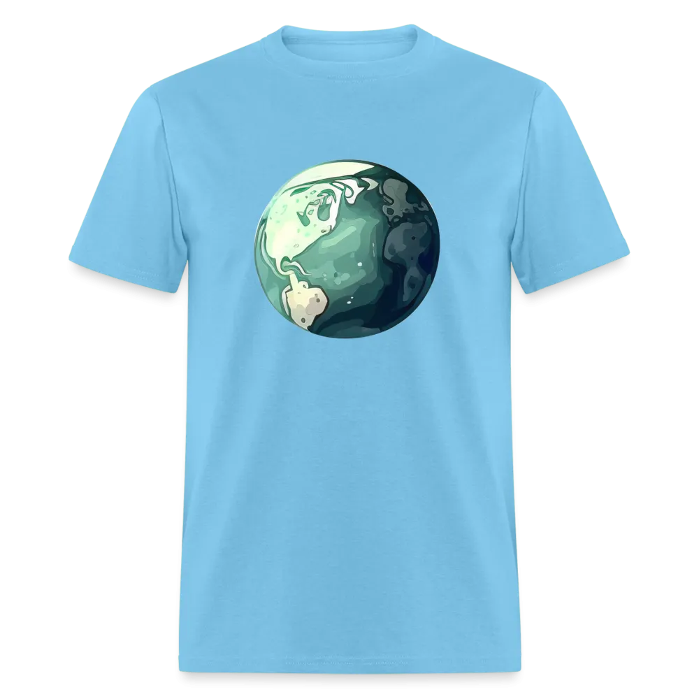 "Earth Buddy: Charming Globe" 100% Cotton Unisex T-Shirt