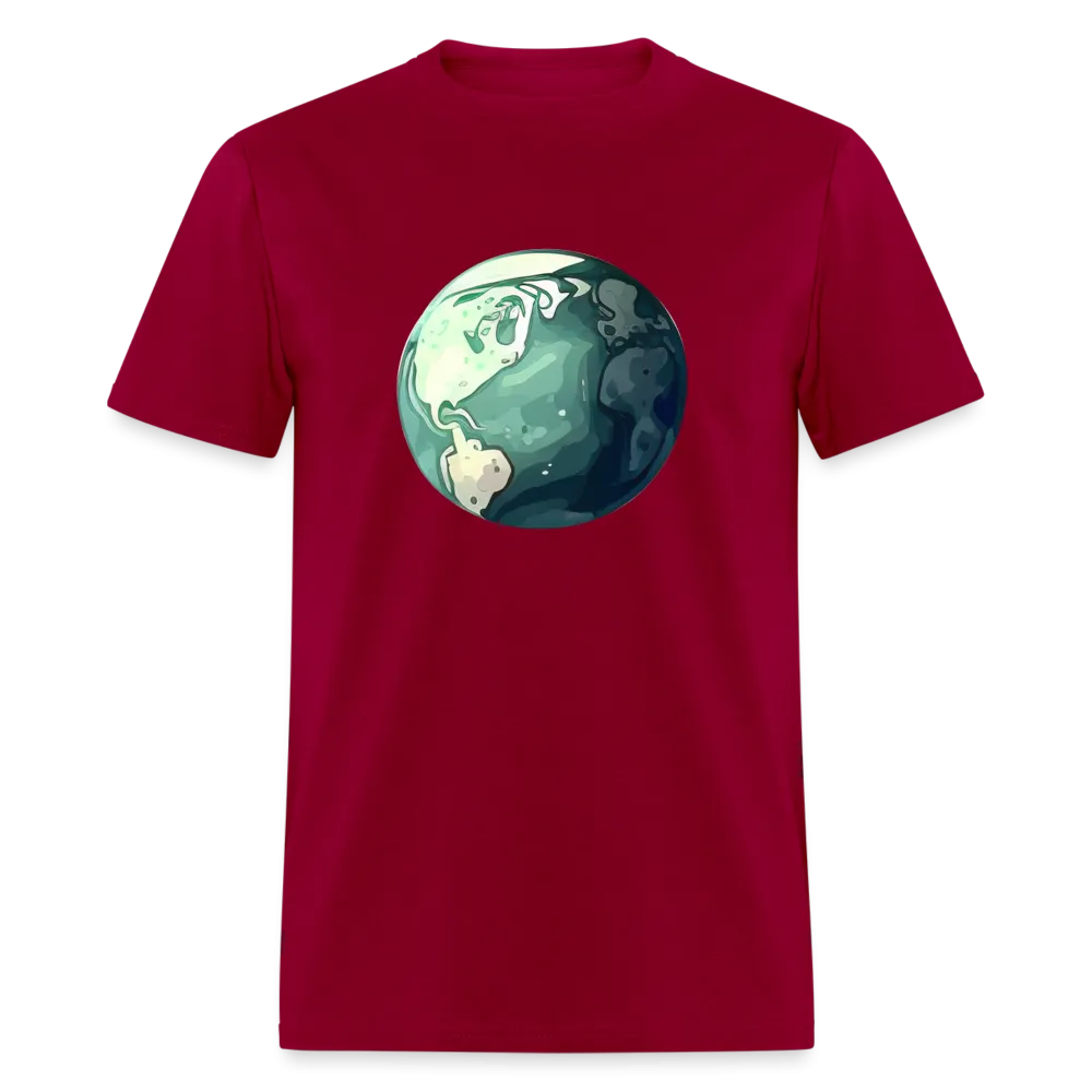 "Earth Buddy: Charming Globe" 100% Cotton Unisex T-Shirt