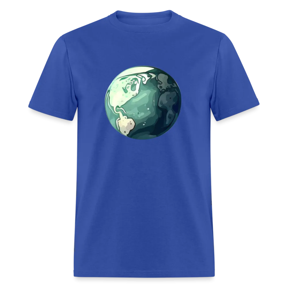 "Earth Buddy: Charming Globe" 100% Cotton Unisex T-Shirt