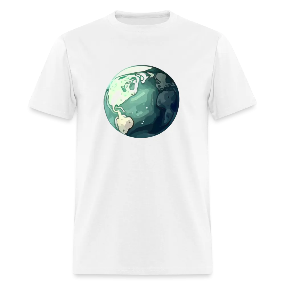 "Earth Buddy: Charming Globe" 100% Cotton Unisex T-Shirt