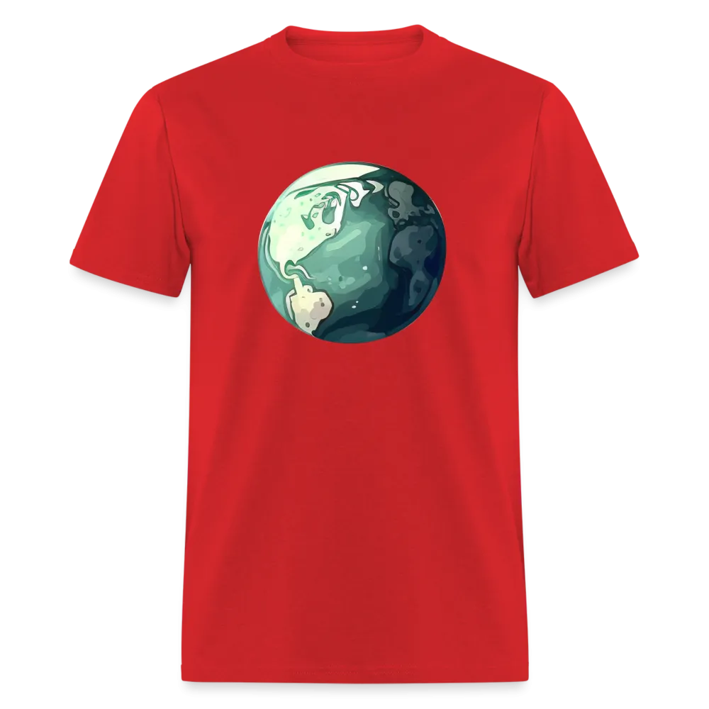 "Earth Buddy: Charming Globe" 100% Cotton Unisex T-Shirt