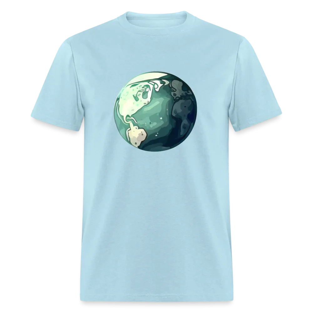 "Earth Buddy: Charming Globe" 100% Cotton Unisex T-Shirt