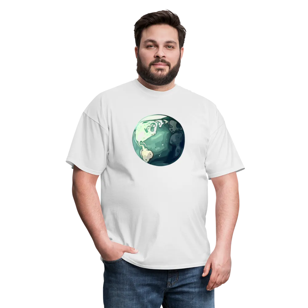 "Earth Buddy: Charming Globe" 100% Cotton Unisex T-Shirt