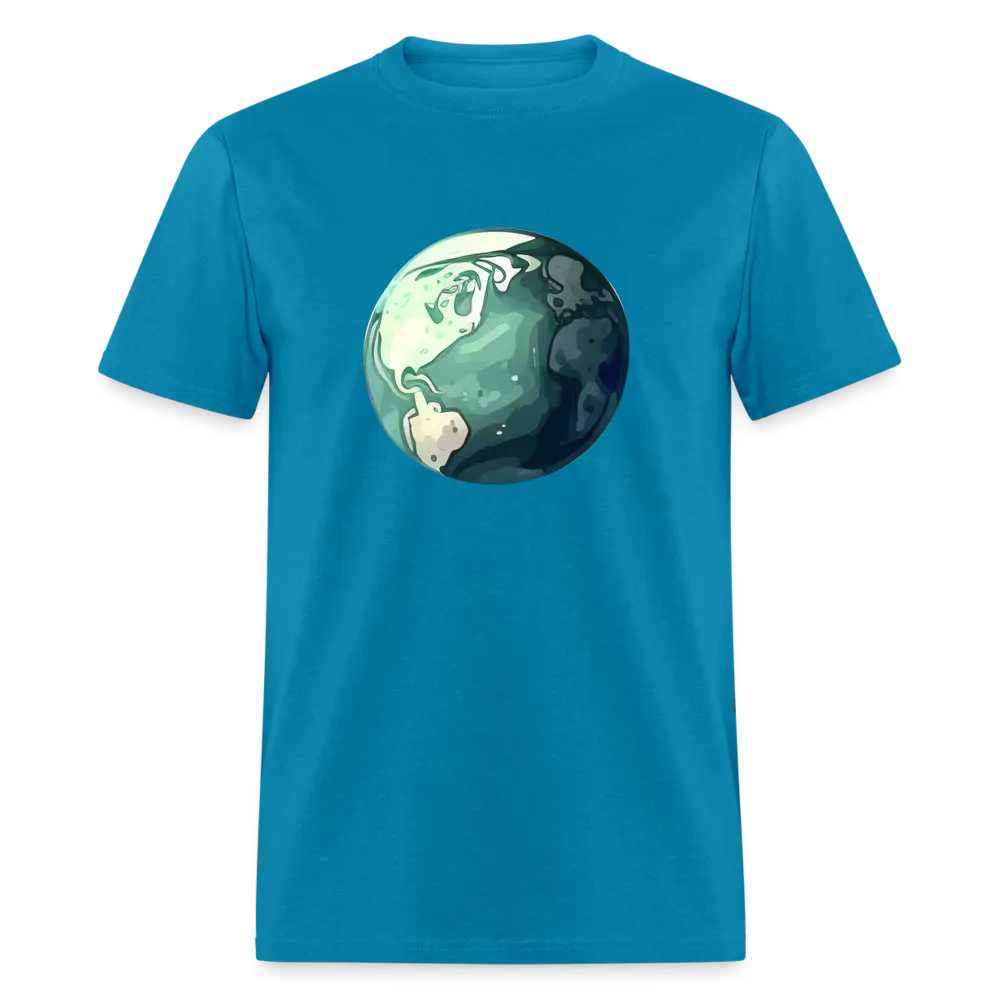 "Earth Buddy: Charming Globe" 100% Cotton Unisex T-Shirt