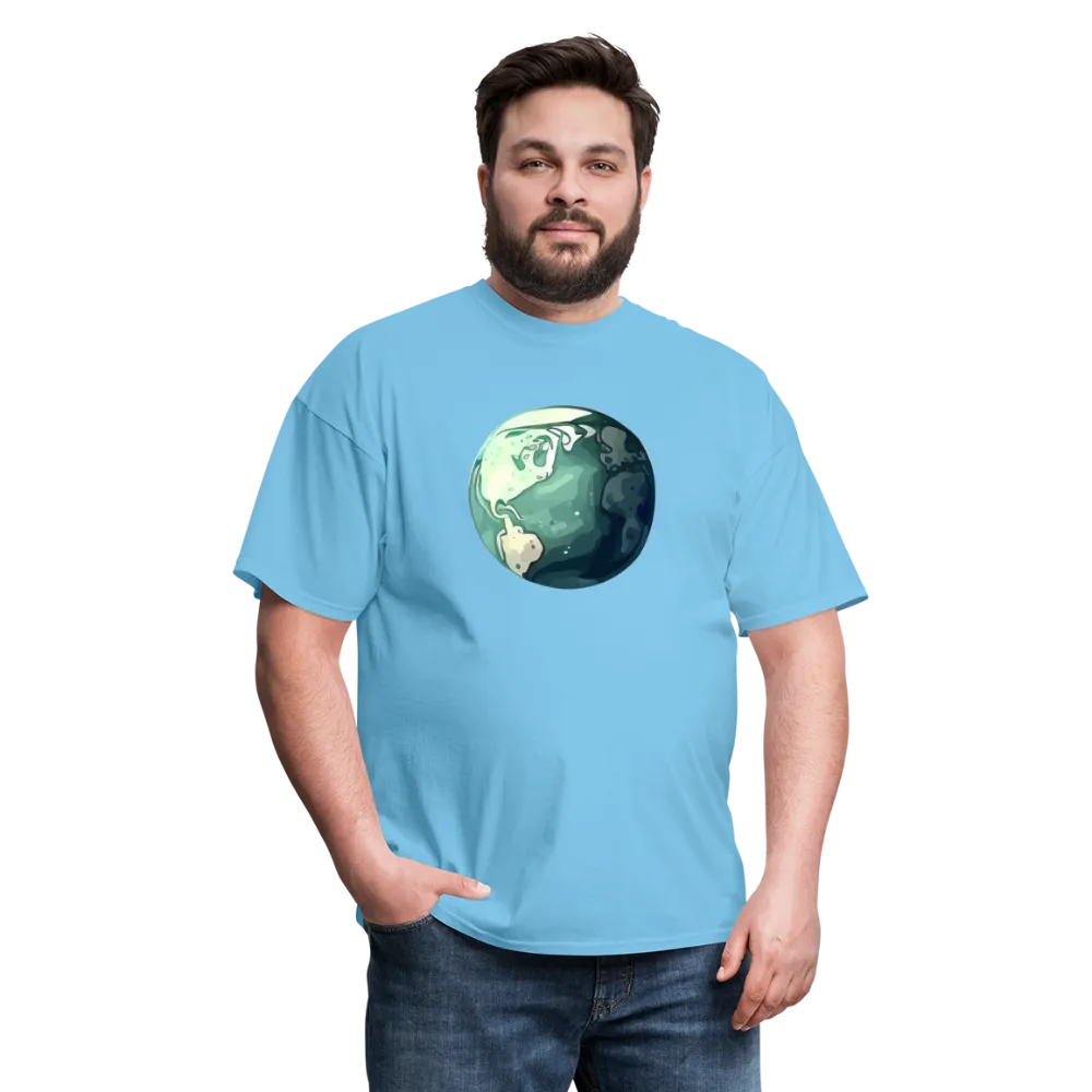 "Earth Buddy: Charming Globe" 100% Cotton Unisex T-Shirt